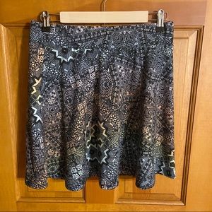 Rainbow Tribal Skater Skirt